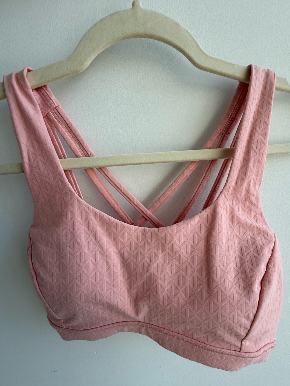 Lululemon Pink Strappy Women's Sports Bra